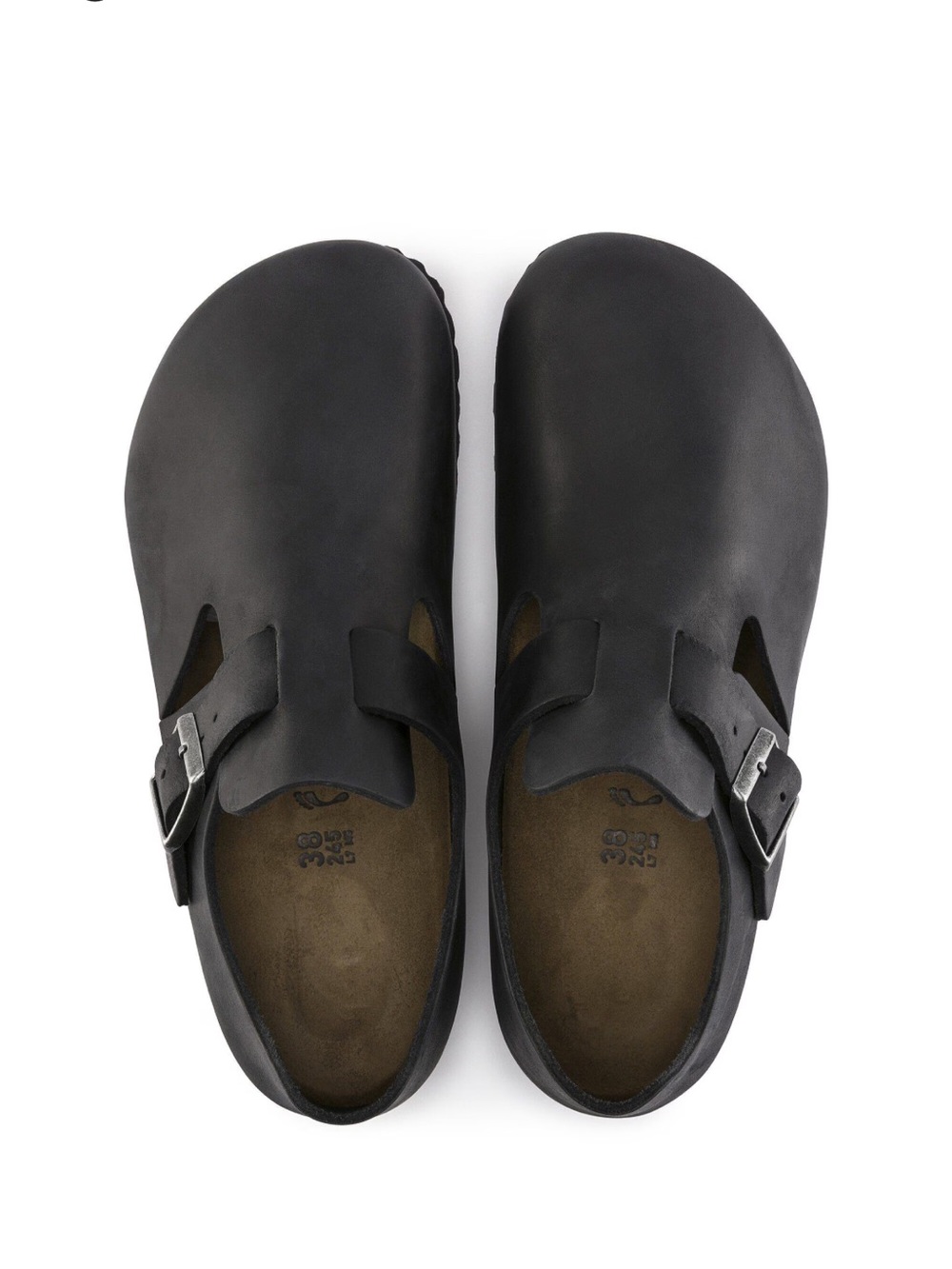 Birkenstock | London Clog in Black Oiled Leather 40